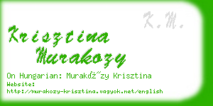 krisztina murakozy business card