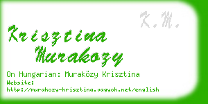 krisztina murakozy business card